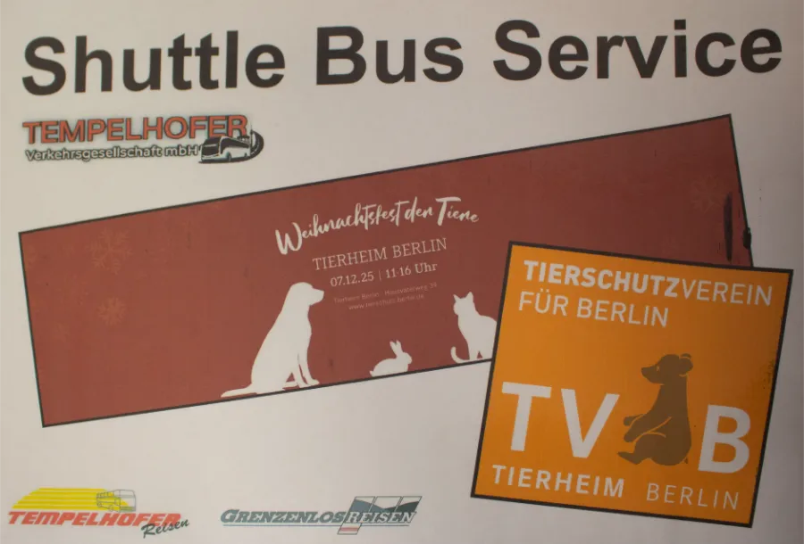Tempelhofer Reisen unterstützt Tierschutz in Berlin mit einem Shuttle-Service